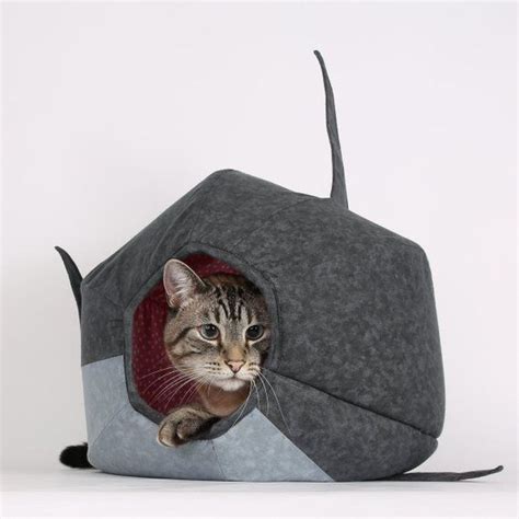 Great White Shark Cat Ball A Funny Cat Cave Bed For Shark Etsy