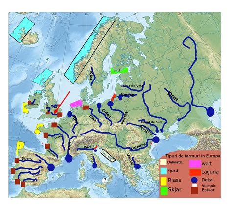 Hidrografia Europei Joc Geografie