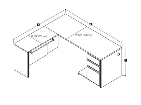 Choosing The Right L Shaped Office Desk Dimensions Desk Design Ideas