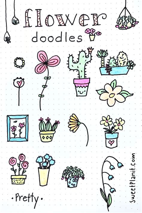 Easy Flower Doodles Animationose
