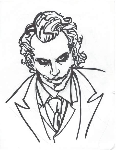 How To Draw The Joker Really Easy Drawing Tutorial Ea