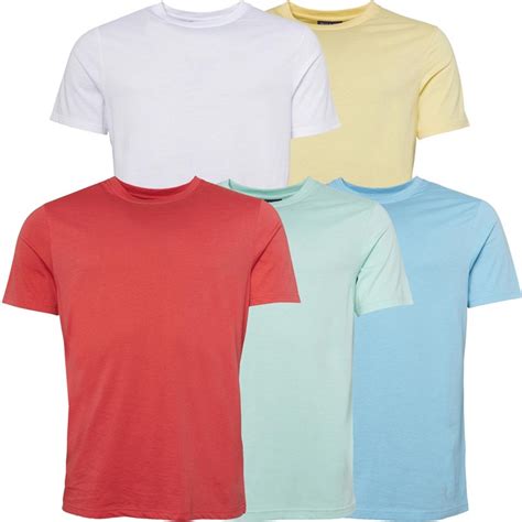 Buy Smith And Jones Mens Foden Five Pack T Shirts Multi