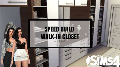 The Sims 4 Room Build Walk In Closet Youtube