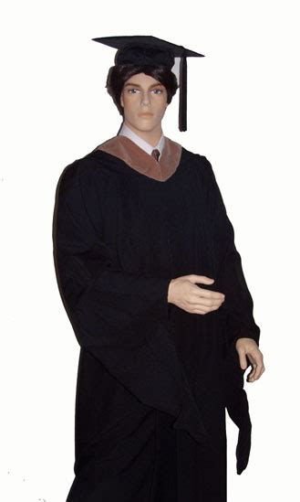 Masters Degree Graduation Hood Plus Academic Cap And Masters Gown