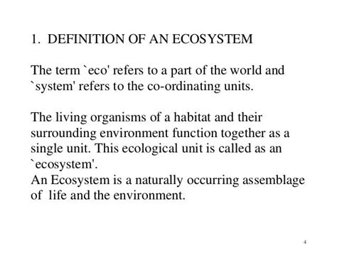 Ecosystem And Its Components