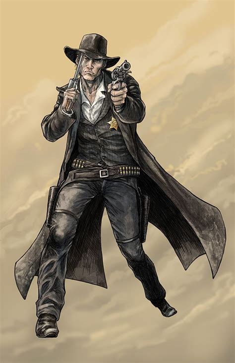 Cowboy By Brettbarkley On Deviantart Western Gunslinger Art Cowboy
