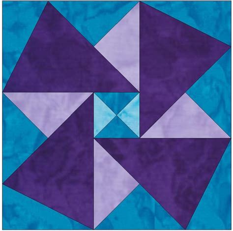 Origami Quilt Template 10 Inch Quilting Block Pattern Pdf Etsy