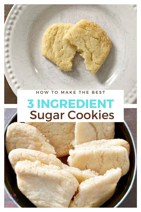 The Best 3 Ingredient Sugar Cookies A Holiday Favorite Recipe