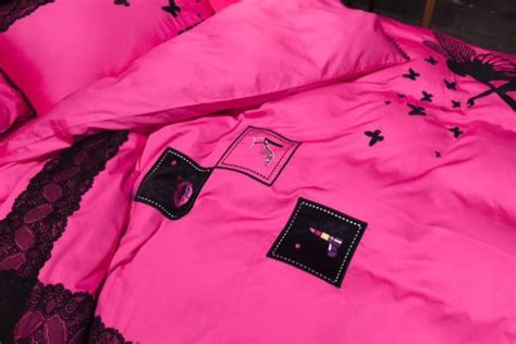 Victoria S Secret Pink Embroidery Egyptian Cotton Bedding Set Model 2