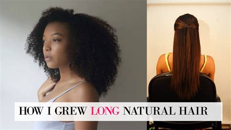 How To Grow Long Natural Hair My Secrets Tips For Going Natural