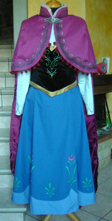 Anna Frozen Disney Costume Cosplay Etsy