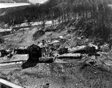 P 47 Thunderbolt Over Ruins Of Berchtesgaden World War Photos