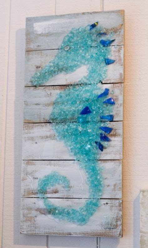 15 Sea Glass On Canvas Ideas Beach Glass Art Sea Glass Art Glass Art