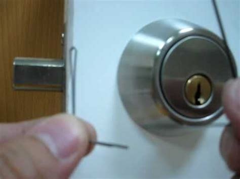 I wonder how secure my deadbolt lock is. how to pick a deadbolt door lock with bobby pins (way more ...
