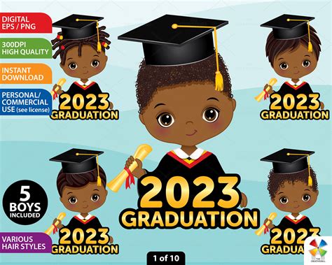 2023 Graduation Clipart Vector Preschool Student Png Etsy México