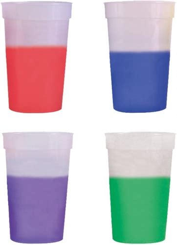 Oz Plastic Bpa Free Color Changing Stadium Cup