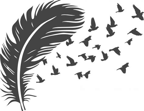 Feather With Birds Svg Free Set Of Arrows With Feathers Flowers Svg