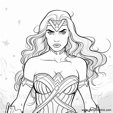 Dibujo De Wonder Woman De Wonder Woman Para Colorear