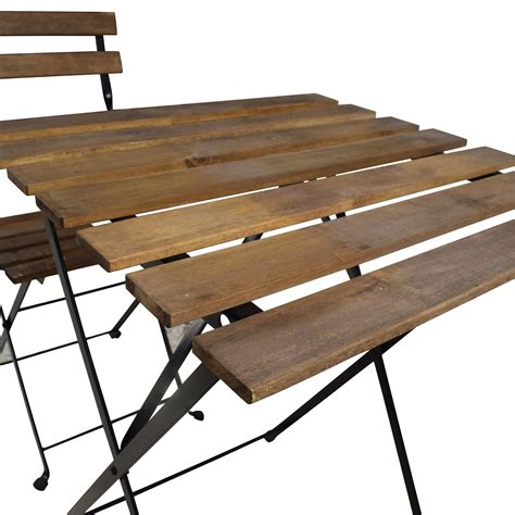 A sturdy ikea folding table, has some signs of wear and tear overall in good condition 83cm x 83cm full size. 46% OFF - IKEA IKEA Tarno Folding Table and Two Folding ...