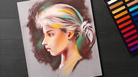 How To Draw Face For Beginners With Soft Pastels Portrait Drawing