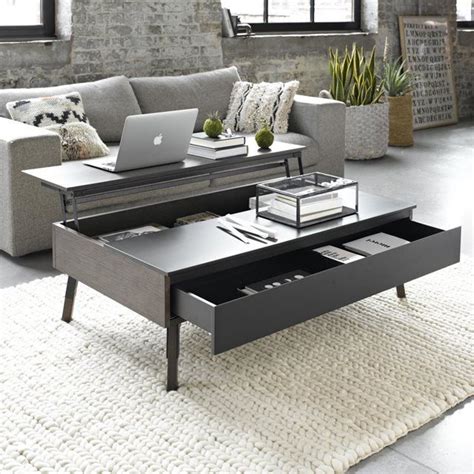Homcom 39 modern lift top coffee table desk with hidden storage compartment for living room, light grey woodgrain. 10 Clever Hidden Storage Solutions For Your Home | Coffee ...
