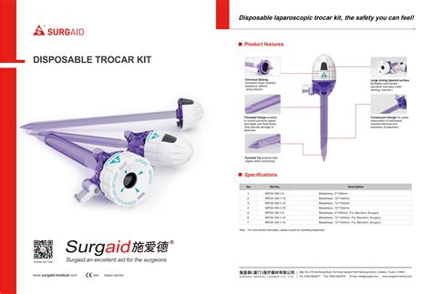 Disposable Laparoscopic Trocarmedical Device Manufacturers Double Medical