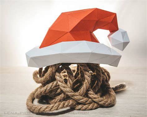 Papercraft Santa Among Us Low Poly Imposter Paper Christmas Etsy