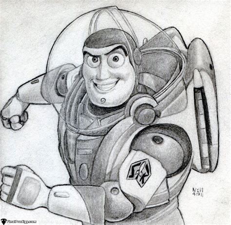 Buzz Lightyear Drawing Step Step