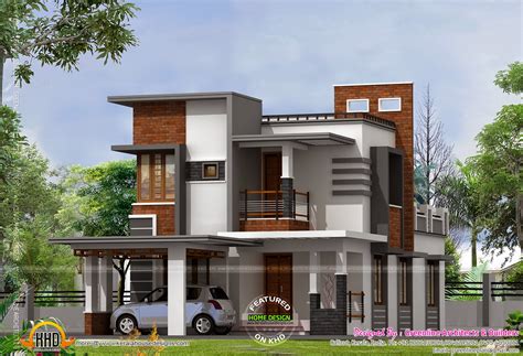 Low cost contemporary house - Kerala home design and floor ...