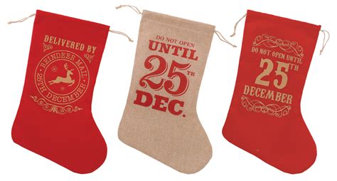 Christmas 18 Rustic Stocking Assorted Colours Bargain Wholesalers