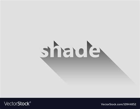 Shadow Logo Design Shade Inscription Design Vector Image