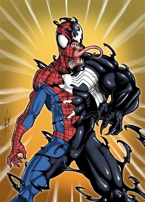 Commission Spidey Turning Venom By Ronniesolano Marvel Spiderman