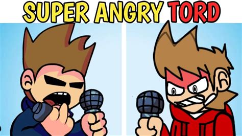 Friday Night Funkin Super Violently Angry Tord Vs Tom Angry Tord