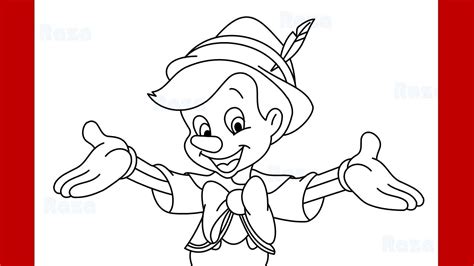 How To Draw Pinocchio Step By Step Drawing Youtube