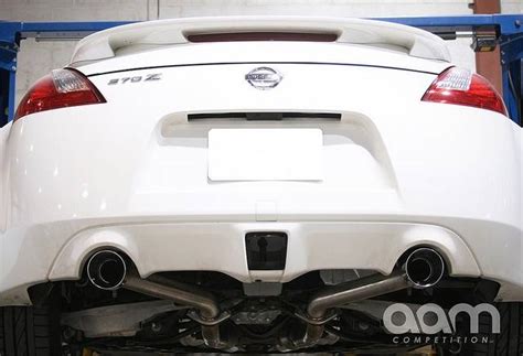 Aam Competition 370z Short Tail Exhaust W Your Choice Of 4 Tips Aam