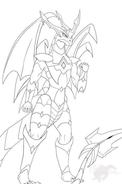 Bakugan Dragonoid Wecoloringpage Sketch Coloring Page