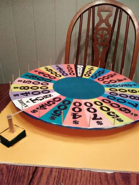 The wheel of fortune board game involves skill and chance, and was a mega hit tv series which first aired in 1975. Homemade foam board Wheel of Fortune | Wheel of fortune ...