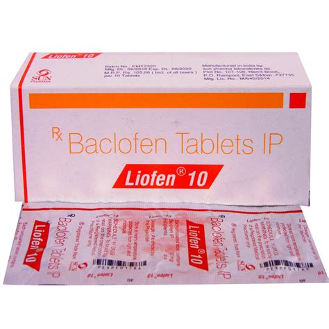 Compare prices for generic baclofen 10mg substitutes baclofen 10mg indications. BACLOFEN 10 MG TABLET, Packaging Size: 1*10, Rs 110 /strip ...