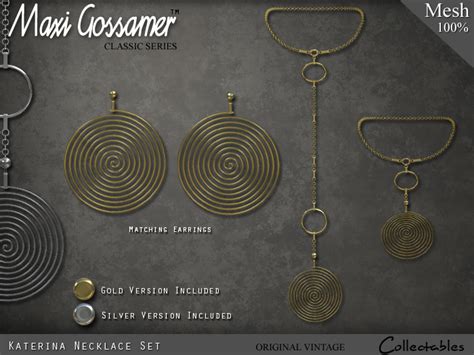 Second Life Marketplace Necklace Katerina Gold And Silver