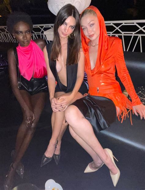 With Gigi Hadid And Anok Yai R Emilyratajkowski