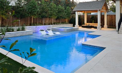 Clean Lines Contemporary Pool Outdoor Elements