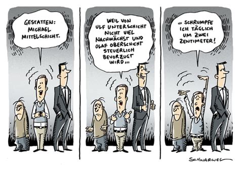 Ein jeder bewohner deutschlands bekommt monatlich vom staat geld ausgezahlt. Mittelschicht schrumpft von Schwarwel | Wirtschaft Cartoon ...