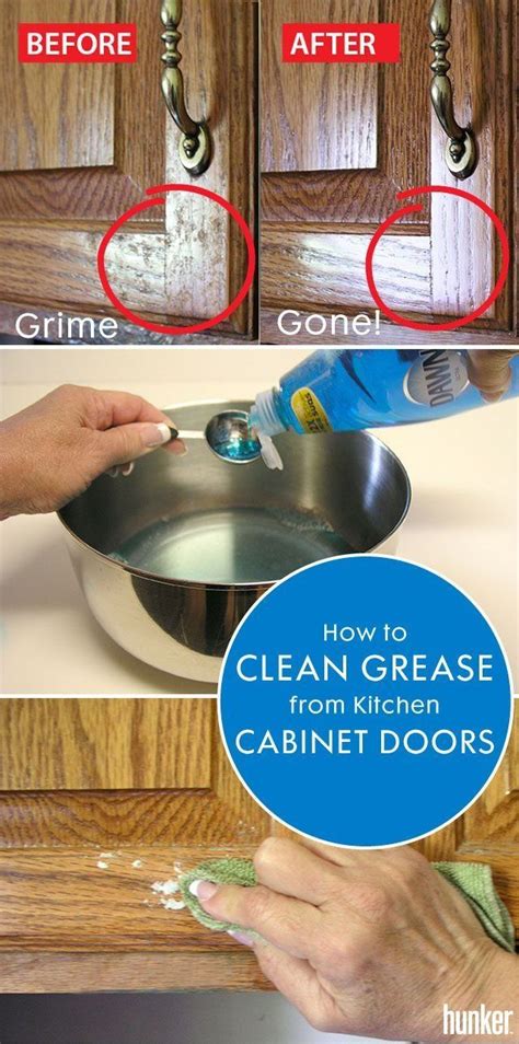 Remodeling a kitchen can be an opportunity to upgrade a shop or storage area use a screwdriver to remove the mounting hinges from the cabinet. How to Clean Grease From Kitchen Cabinet Doors | Cleaning ...