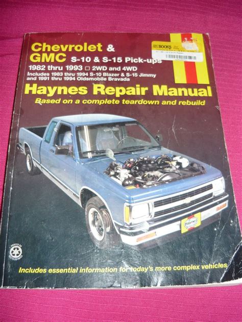 Haynes Manuals Ser Haynes Chevrolet And Gmc S10 And S 15 Pickups