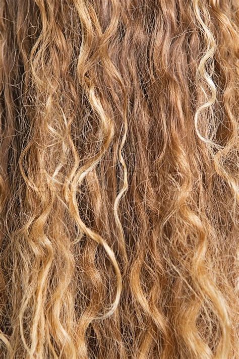 Texture Of Blond Hair Stock Photo Colourbox
