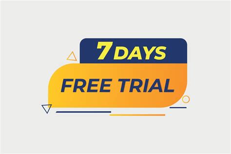 7 Days Free Trial Vector Element 13259005 Vector Art At Vecteezy