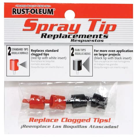 Rust Oleum Stops Rust 1 In Standard And Fan Replacement Spray Tip