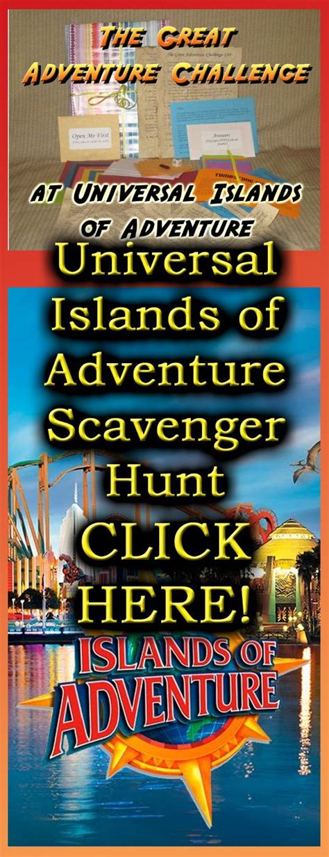 Scavenger Hunt Adventure Universal Islands Of Adventure Etsy In 2021