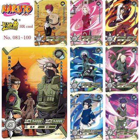 Naruto Cards Kayou 3d Hr Series 081~100 Anime Figures Uchiha Itachi