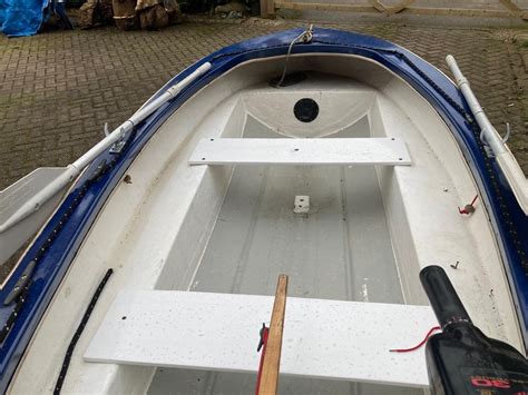 Dinghy Tender Rowing Boat Fibreglass Ebay